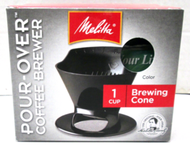 Melitta Coffee Makers Pour-Over Coffee Brewer Cone W/Filters - Black  - ... - $7.59