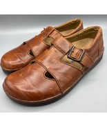 Birkenstock Leather Brown Shoes Buckle Clog 42  Men 9 / Women 11 Made in... - $1,061.45 MXN