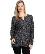 M-Rena Long Sleeve Mix Yarn Reversible Zip Up Cardigan - £19.93 GBP