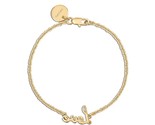 Eklexic Women&#39;s Dainty Script Love Bracelet Gold - $68.00