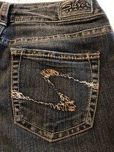 Silver Jeans Women&#39;s Denim Suki Distressed Bootcut Stretch Size 28 X 29 - £22.20 GBP