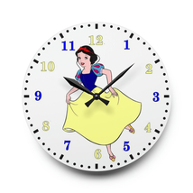 Custom made silent battery operated quartz  10.75&quot; acrylic round wall clock #26 - £28.86 GBP