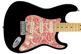 Pickguard Headstock Tremolo Skin Wrap Reskin for Guitars - 68 Pink Paisl... - $34.95
