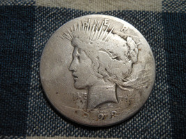 POCKET PIECE 1923-S PEACE 90% SILVER DOLLAR POOR WELL WORN LOW BALL CULL... - $49.00