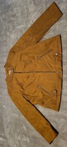 Sebby Collection Faux Suede Zip Front Jacket Brown XXL - £8.92 GBP