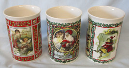 Scottish Dunoon Christmas Victorian Santa Claus Mug 4 1/4&quot;, Set of 3 - £14.62 GBP