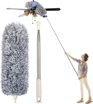 Dusters for Cleaning High Ceiling Fan,  Microfiber Feather Duster with 3... - $19.10