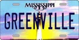Greenville Mississippi Novelty Metal License Plate LP-6559 - £15.94 GBP