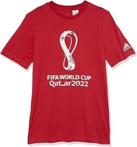 Adidas HD6385 Youth Fifa World Cup Qatar 2022 Tee Active Maroon ( XL ) - £47.57 GBP