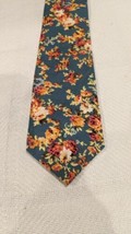 Barry Beaux &quot;knot it up&quot; Mens Floral Skinny Tie 100% cotton - £8.62 GBP