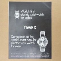 1966 Timex Watchs for Ladies and Men Print Ad 10.5&quot; x 13.5&quot; - £5.73 GBP