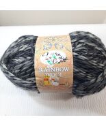 Yarn Bee Rainbow Wool Nightfall #62 varigated black gray ombre mohair blend - $7.00