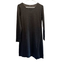 Eileen Fisher Sweater Dress Tunic Long Sleeve Merino Wool Gray Petite Small - £35.84 GBP
