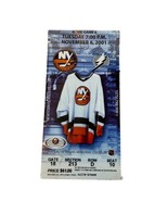 Nov 6 2001 Tampa Bay Lightning @ NY Islanders NHL Hockey Ticket Stub Pec... - $10.00