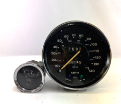 Triumph TR6 Smith&#39;s 1120 Speedometer 225 kmh 140 mph + Oil Pressure Gauge Vtg - £97.34 GBP