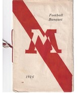 Vintage 1926 Muskegon Michigan High School Football Team Banquet Menu / ... - £57.43 GBP