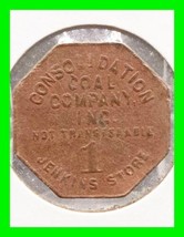 Early Consolidation Coal Co. Jenkins, KY 1 Store Token ~ Rare ~ Hard To Find  - £31.28 GBP