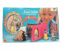 Walt Disney&#39;s Snow White &amp; The 7 Dwarfs Once Upon A Time Playset Mattel - $29.32