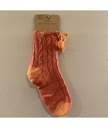 LL Bean Maine Winter Socks Womens Sz L-XL Acrylic/Wool-Blend Pink Pom Pom - $15.47