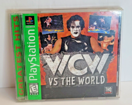 WCW vs. THE WORLD Greatest Hits Sony PlayStation 1 - 1997 Complete CIB T... - $14.84