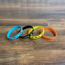 POKEMON Silicon Rubber Wrist  Bands Bracelets (4) Assorted Colours Party - £3.93 GBP