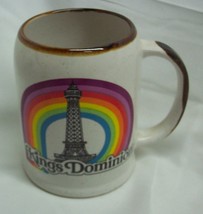 Vintage Virginia Kings Dominion W/ Rainbow Amusement Park 4&quot; Mug Cup - £15.82 GBP
