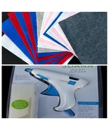 Joann Low Temp Glue Gun FQ005 with 10 Mini Sticks and 16 Craft Felt  Squ... - $39.78 CAD