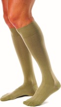 JOBST forMen Casual Knee High Closed Toe 15-20mmHg Khaki Medium - $31.04