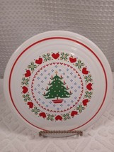 Vtg Christmas Tree Trivet Treasure Craft Pottery Hot Plate Holiday Farmhouse - £6.73 GBP