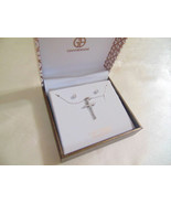 Giani Bernini 15&quot; Sterling Silver Cubic Zirconia Cross &amp; Stud Earrings C... - $35.51