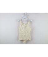 Vintage 60s 70s Rockabilly Womens Large Lace Clasp Crotch Body Suit Shap... - $108.85