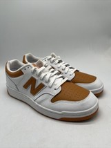 New Balance 480 Low Sneakers Shoe BB480LMO White Orange Mens Sz 12 - £56.01 GBP