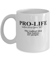 Coffee Mug Funny Pro Life Definition Motivational  - £11.82 GBP