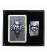 DRACULA VAMPIRE D5 CIGARETTE CASE / WALLET &amp; LIGHTER GIFT SET - $30.48 CAD