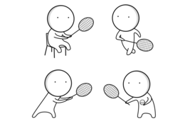 Tennis icons, sport icons, exercise icons, competition icons, playing ic... - £3.92 GBP
