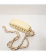 AT&amp;T Slimline 230 Telephone, Corded Push Button Beige retro 1990s - $26.99