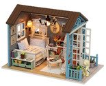 DIY Miniature Dollhouse Kit Realistic 3D Wooden House Room Craft with Fu... - $38.69