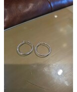 Sterling Silver Hoop Pierced Earrings 925 - $25.19 CAD