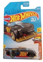 2018 Hot Wheels #127 HW Hot Trucks 2/10c Flat Black w Gold Trap5 Sp - £2.32 GBP