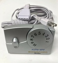 silver BIDDEFORD TC11BA Electric Blanket remote wired Controller wall plug dial - $49.45