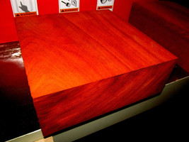 Stunning Exotic Padauk Platter Blanks Lathe Lumber Carve 8 X 8 X 2" - $31.63