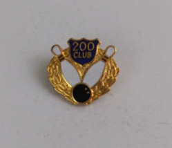 Vintage 200 Club Bowling Award Gold Tone Lapel Hat Pin - £4.94 GBP