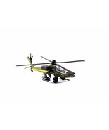 APACHE AH 64A MILITARY, MOTORMAX DIECAST HELICOPTER MODEL, 4.5 INCH - $648.10 MXN