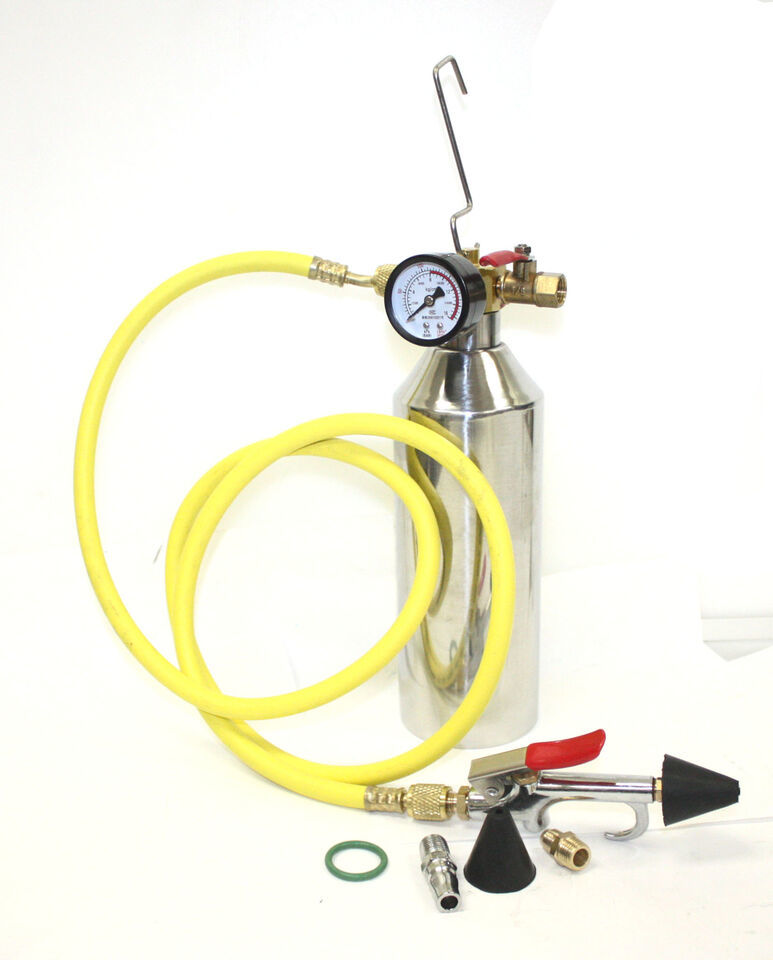 AC Air Conditioner System Flush Canister Gun Kit w/ Gauge R134 R12 R22 R... - $35.52