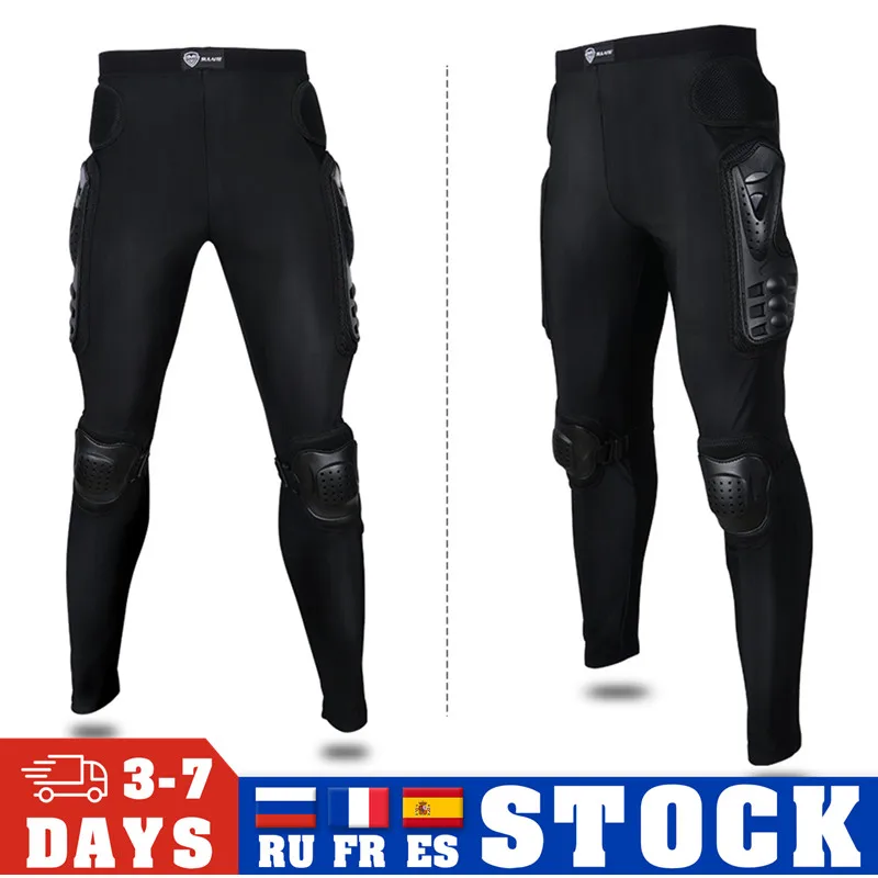 Men&#39;s Pants motorcycle Motorcyclist Motocross Racing Armor Pants with Knee Pad - £28.91 GBP