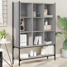 Bookcase Grey Sonoma 102x30x141.5 cm Engineered Wood - £89.18 GBP