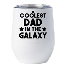 Coolest Dad In The Galaxy Tumbler 12oz Funny Space Cup Christmas Gift For Dad - £17.32 GBP