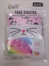 Sof Sole 3 Pack Face Cover Mask Kids Size Reusable/washable - $5.57