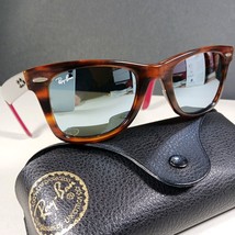 Ray Ban RB 2140 1178/30 Brown Havana Silver Gray Wayfarer Sunglasses w/Case - £74.69 GBP