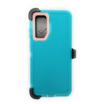 For Samsung S20 Plus 6.7&quot; Heavy Duty Case W/Clip Holster MINT GREEN/PINK - $6.76